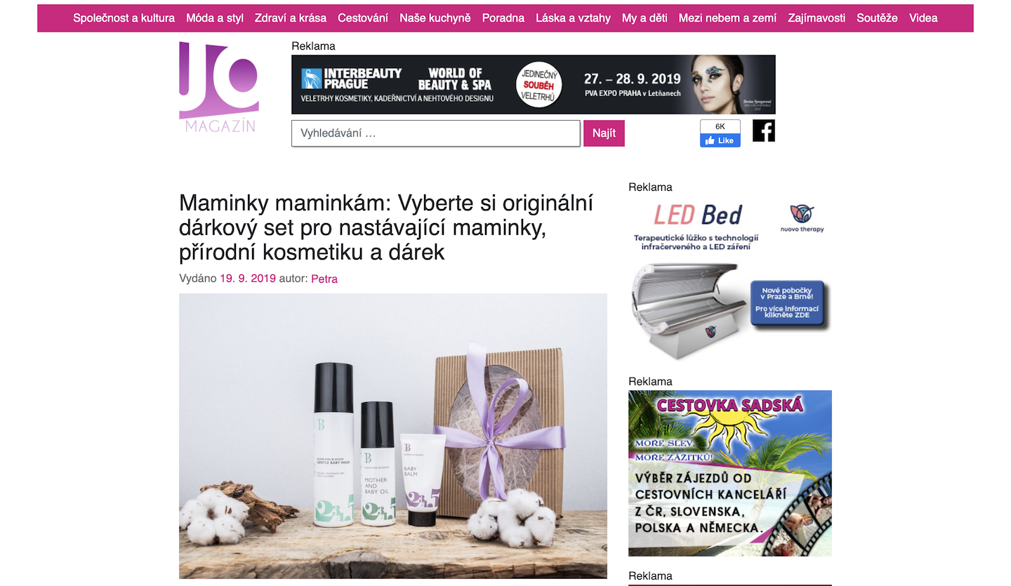 JOmagazin - Maminky maminkám: Vyberte si originální dárkový set pro nastávající maminky, přírodní kosmetiku a dárek